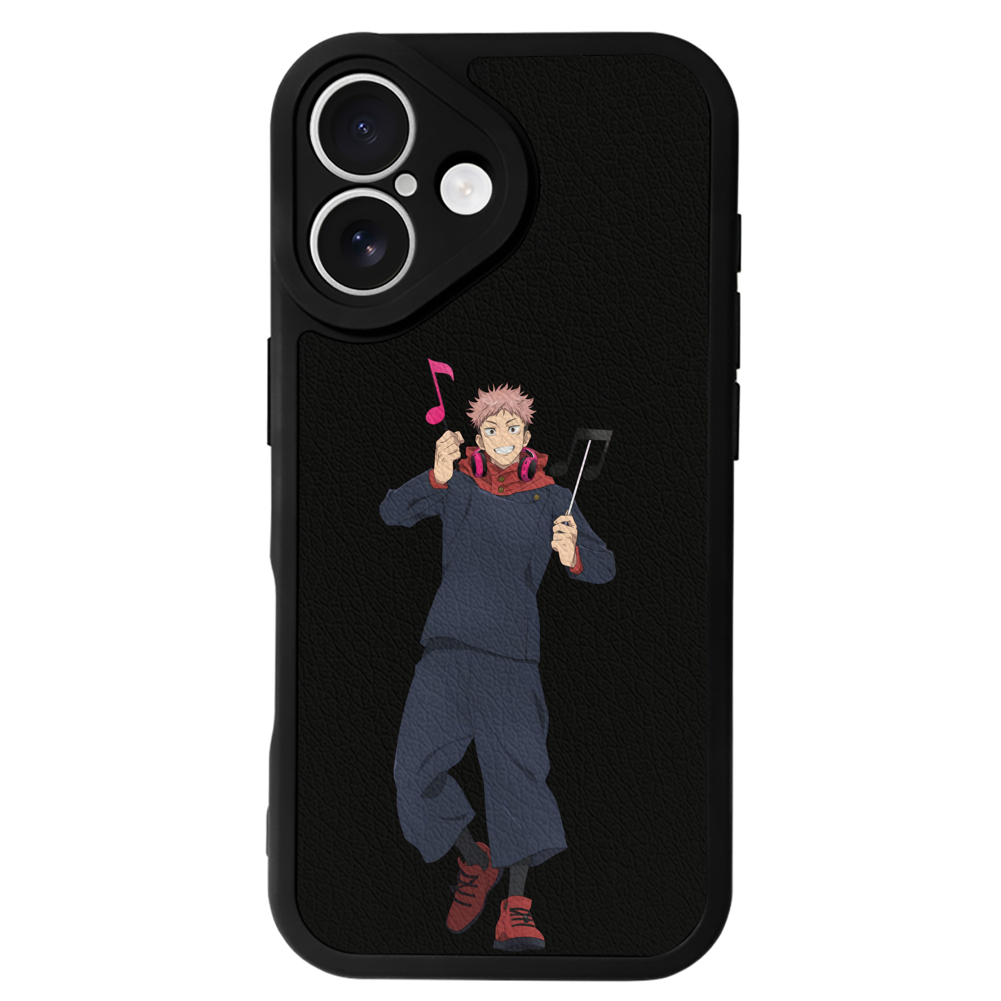 （画像用） 呪術廻戦 Jujutsu Kaisen 【iPhone 16シリーズ対応】シリコンスマホケース（レザー調） 材質：シリコン